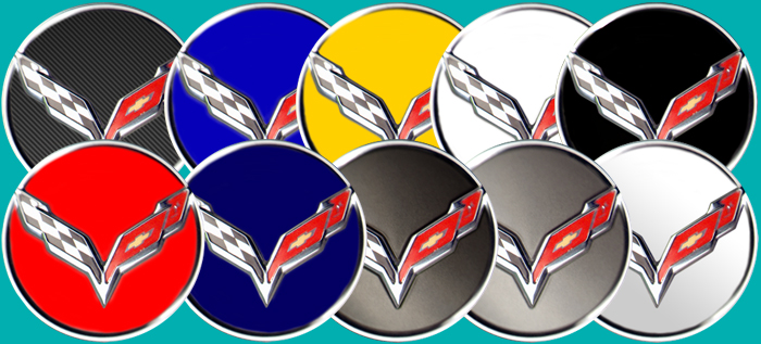 2014-19 Corvette C7 Wheel Center Cap-App Applique