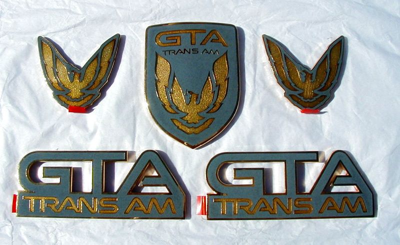Phoenix Graphix 1987-92 Trans Am GTA Emblems
