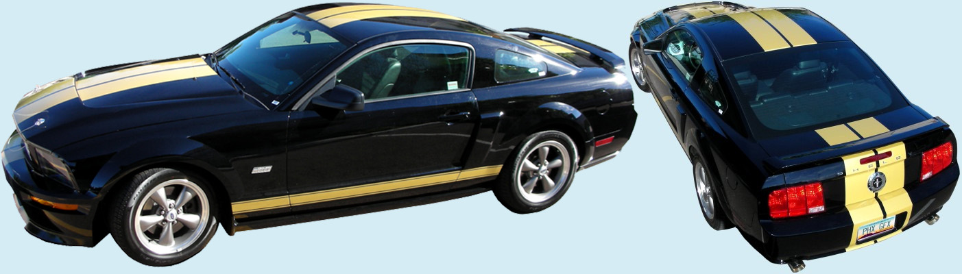 2006-07 Shelby GT-H style Lemans Racing Stripe (18.4")