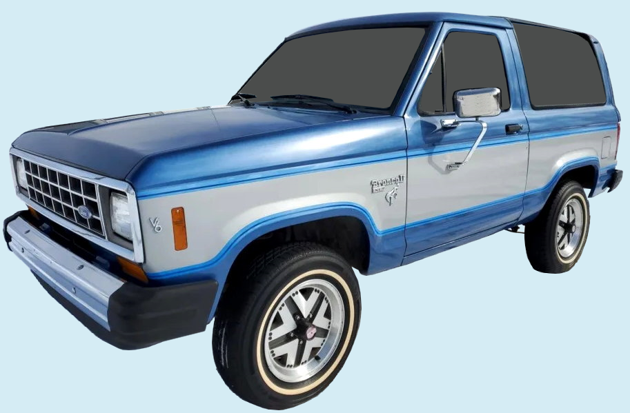 1984-90 Ford Bronco II 2/Ranger (84-86) 3-Band Over Wheel Well Stripe (incl Eddie Bauer)