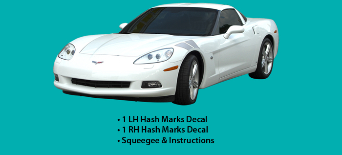 2005-13 Corvette C6 Hash Marks (Standard Body)