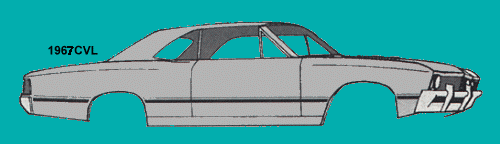 1967 Chevelle SS Stripe Kit