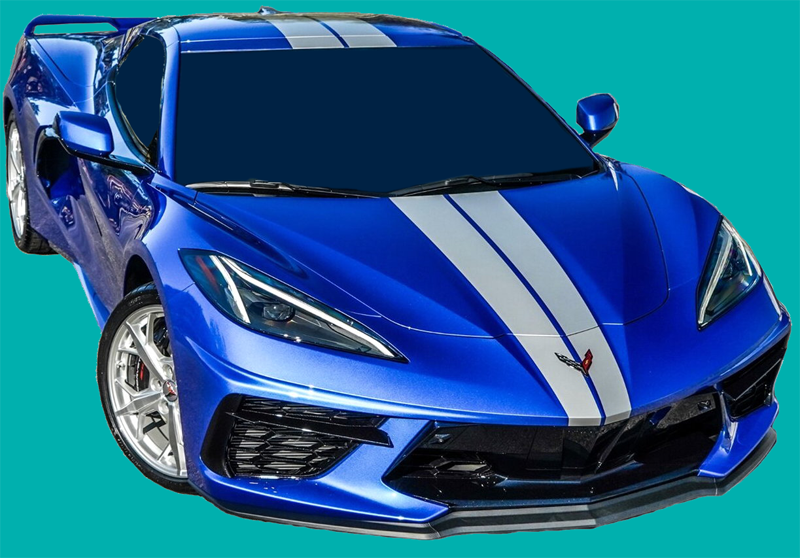 2020-23 Chevrolet Corvette C8 Full Length Racing Stripe