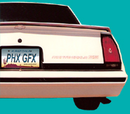 1985-86 Monte Carlo SS Rear Deck Decal